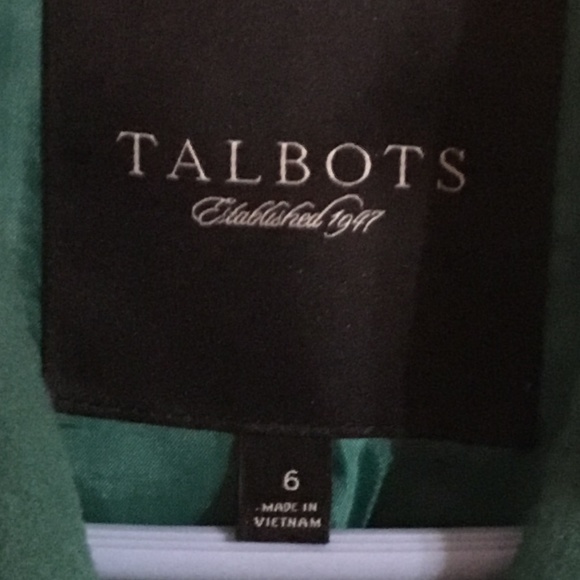 Green Wool Talbots Coat - Picture 3 of 8